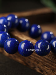 Top Grade Lapis Lazuli Beaded Crystal Bracelet 6/8.5/10/12mm