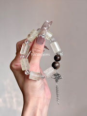 Citrine Quartz Agarwood Beaded Crystal Bracelet