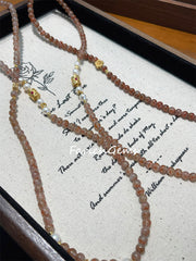 Triple Wrap Auralite 23 Freshwater Pearl Beaded Crystal 5mm