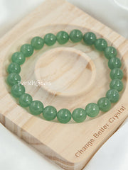 Aventurine Beaded Crystal Bracelet 8/10mm