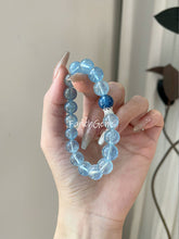 Aquamarine Kyanite Beaded Crystal Bracelet 10mm