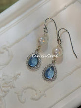 Natural Aquamarine Pearl 925 Sterling Silver Earring