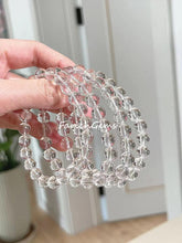 Natural Clear Quartz Beaded Crystal Bracelet 6/8/10/12/14mm