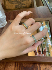 Natural Jadeite Ring 14-19mm (Inner Diameter)