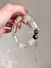 Citrine Quartz Agarwood Beaded Crystal Bracelet