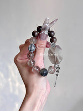 Agarwood Phantom Quartz Smoky Quartz Beaded Crystal Bracelet