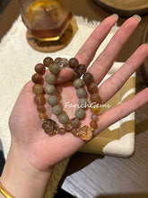 Red Rutilated Quartz Grey Four-Season Phantom Quartz Beaded Crystal Bracelet