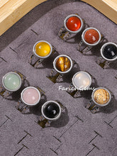 Adjustable Crystal Ring With Multiple Material Options