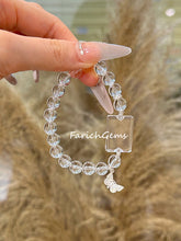 Clear Quartz Peace Amulet 925 Silver Accessories Beaded Crystal Bracelet 8mm