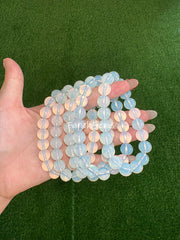 High Quality Opal Beaded Crystal Bracelet 8/10/12/14mm