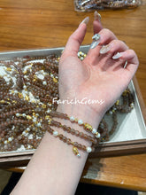 Triple Wrap Auralite 23 Freshwater Pearl Beaded Crystal 5mm