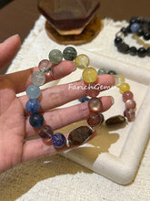 Rich-Tone Multi-Gemstone Crystal Bracelet 11-12mm