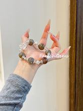 Layered Phantom Quartz Clear Quartz Beaded Crystal Bracelet 14/16+11mm