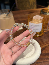 Clear Quartz Beaded Crystal Wrap Protection Bracelet 8mm