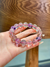 Purple Super 7 Beaded Crystal Bracelet 12.5mm