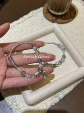 Lake Blue Aquamarine Beaded Crystal Bracelet 7mm