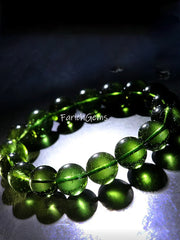 Natural Moldavite Beaded Crystal Bracelet 8/10/12mm