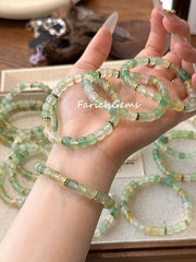 Prehnite Copper Accessories Beaded Crystal Bracelet 6mm+