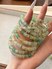 Prehnite Copper Accessories Beaded Crystal Bracelet 6mm+
