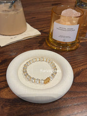 Clear Quartz Beaded Crystal Wrap Protection Bracelet 8mm