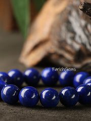 Top Grade Lapis Lazuli Beaded Crystal Bracelet 6/8.5/10/12mm