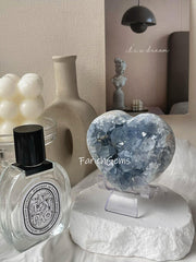 Natural Celestine Raw Stone, Blue Celestite Raw Stone